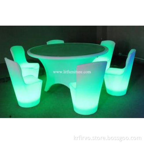 LED banquet table / illuminated chair with Wireless Remote